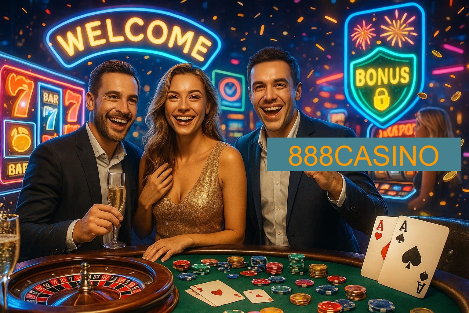 Jogos emocionantes no 888CASINO